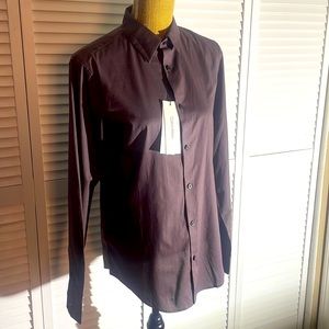Calvin Klein Stretch Cotton Button Down Shirt